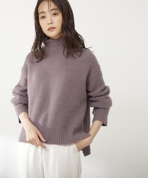 N.（N. Natural Beauty Basic） | ◆ウォッシャブルフォックス混ハイネックニット(ニット/セーター)