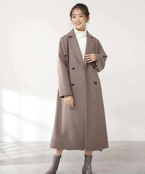 N.(N. Natural Beauty Basic)(エヌエヌナチュラルビューティーベーシック)の「◆ウォッシャブルフォックス混ハイネックニット(ニット/セーター・レディース・ネイビー/アイボリー/モカ/ピンク・MEDIUM)」の11枚目の写真