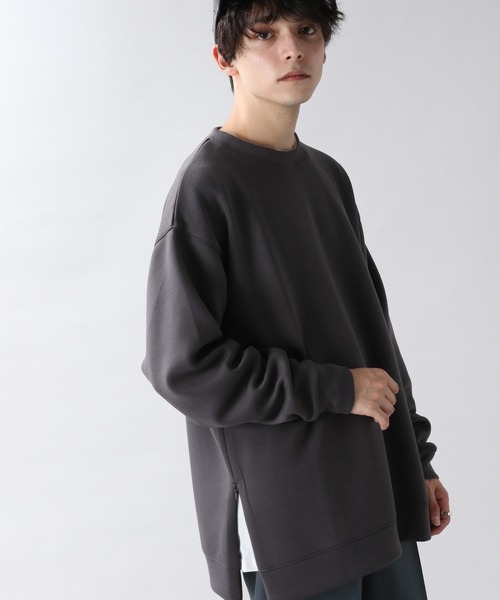 RAGEBLUE（レイジブルー）の「ダンボール/スソZIPストレッチクルー/214701（スウェット・メンズ・ホワイト/ライトブルー/ブラック/ダークグレー/キャメル・MEDIUM/LARGE）」の4枚目の写真