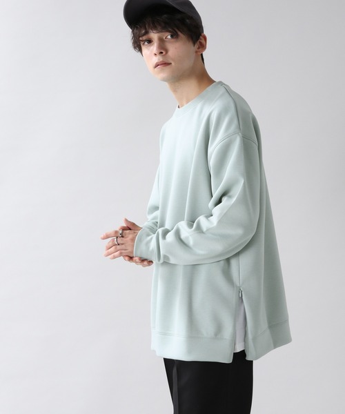 RAGEBLUE（レイジブルー）の「ダンボール/スソZIPストレッチクルー/214701（スウェット・メンズ・ホワイト/ライトブルー/ブラック/ダークグレー/キャメル・MEDIUM/LARGE）」の5枚目の写真