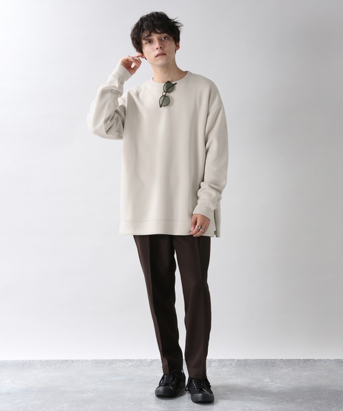 RAGEBLUE（レイジブルー）の「ダンボール/スソZIPストレッチクルー/214701（スウェット・メンズ・ホワイト/ライトブルー/ブラック/ダークグレー/キャメル・MEDIUM/LARGE）」の22枚目の写真