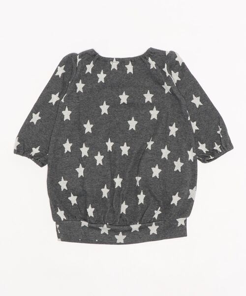 Love&Peace&Money(ラブアンドピースアンドマネー)の「星柄ジャカードワンピース(ワンピース・キッズ・チャコール/ライトグレー・100cm/110cm/120cm/80cm/90cm)」の3枚目の写真