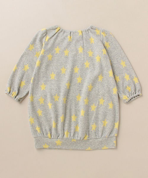 Love&Peace&Money(ラブアンドピースアンドマネー)の「星柄ジャカードワンピース(ワンピース・キッズ・チャコール/ライトグレー・100cm/110cm/120cm/80cm/90cm)」の5枚目の写真