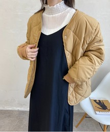 CLEA | ノーカラーダウンジャケット(ダウンジャケット/コート)