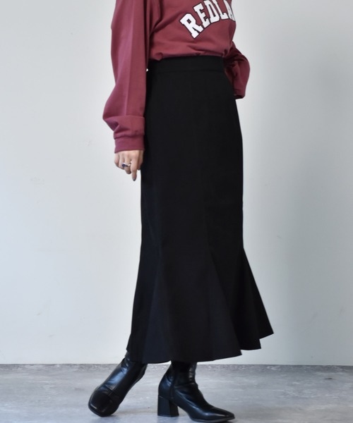 RETRO GIRL（レトロガール）の「スリットマーメイドスカート（スカート・レディース・ブラック/グリーン/アイボリー・FREE）」の13枚目の写真