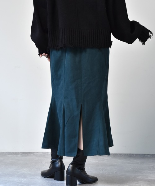 RETRO GIRL（レトロガール）の「スリットマーメイドスカート（スカート・レディース・ブラック/グリーン/アイボリー・FREE）」の15枚目の写真