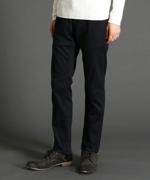 HIDEAWAYS NICOLE(ハイダウェイニコル)の「ヨコクロサテンストレッチ裏起毛パンツ(その他パンツ・メンズ・ブラック/オフホワイト/カーキ/モカ・SMALL/MEDIUM/LARGE/X-LARGE)」の3枚目の写真