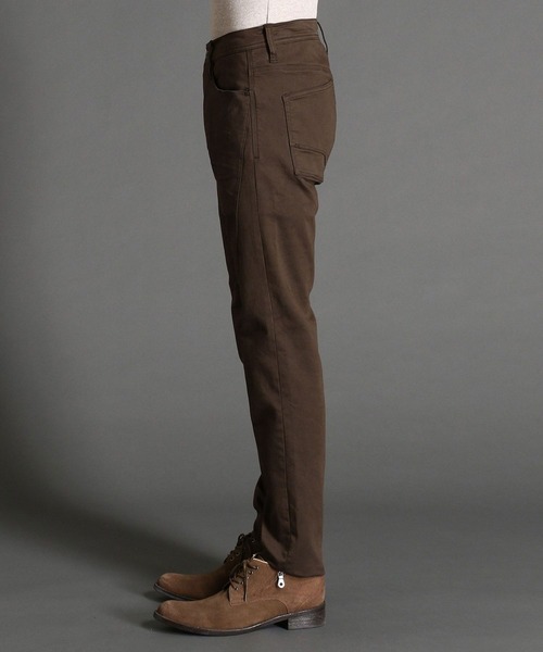 HIDEAWAYS NICOLE(ハイダウェイニコル)の「ヨコクロサテンストレッチ裏起毛パンツ(その他パンツ・メンズ・ブラック/オフホワイト/カーキ/モカ・SMALL/MEDIUM/LARGE/X-LARGE)」の12枚目の写真