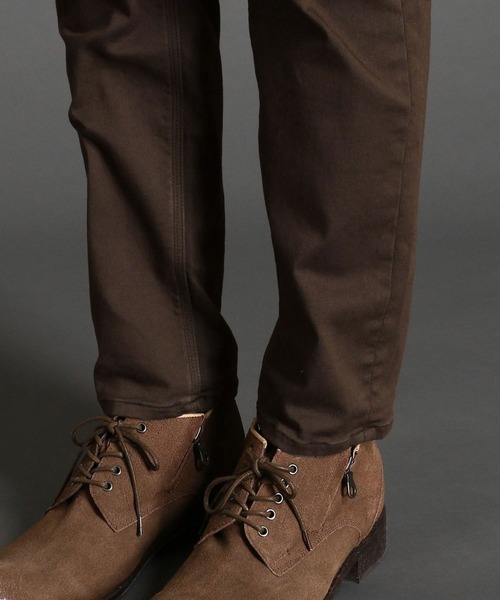 HIDEAWAYS NICOLE(ハイダウェイニコル)の「ヨコクロサテンストレッチ裏起毛パンツ(その他パンツ・メンズ・ブラック/オフホワイト/カーキ/モカ・SMALL/MEDIUM/LARGE/X-LARGE)」の14枚目の写真