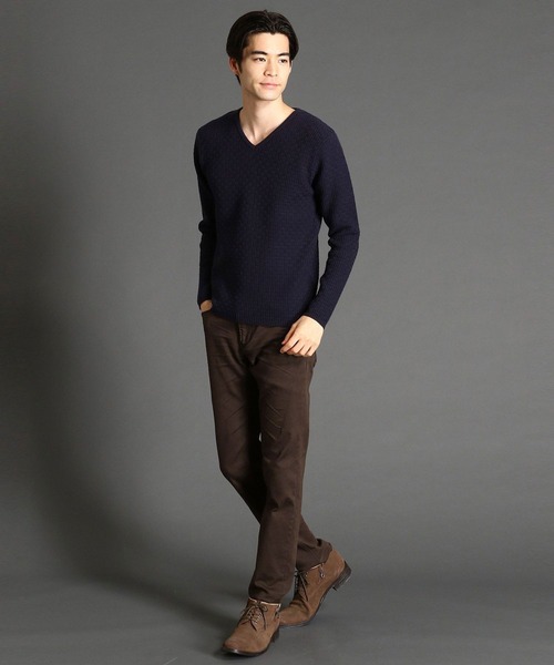 HIDEAWAYS NICOLE(ハイダウェイニコル)の「ヨコクロサテンストレッチ裏起毛パンツ(その他パンツ・メンズ・ブラック/オフホワイト/カーキ/モカ・SMALL/MEDIUM/LARGE/X-LARGE)」の16枚目の写真