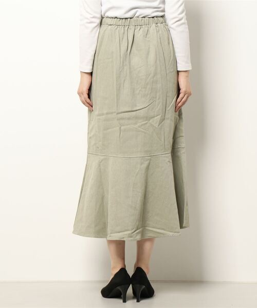 RETRO GIRL（レトロガール）の「起毛マーメイドスカート（スカート・レディース・ライトベージュ/マスタード/ブラック/ライトグリーン/インディゴブルー/ダークブラウン・FREE）」の8枚目の写真