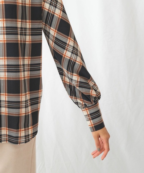 NARACAMICIE（ナラカミーチェ）の「ツイルチェックスタンドネック