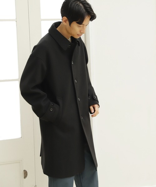 LAKOLE（ラコレ）の「ウーリーテックステンカラーコート / 953110（ステンカラーコート・メンズ・アッシュグレー/ブラック/ネイビー/ブラウン・SMALL/MEDIUM/LARGE）」の2枚目の写真