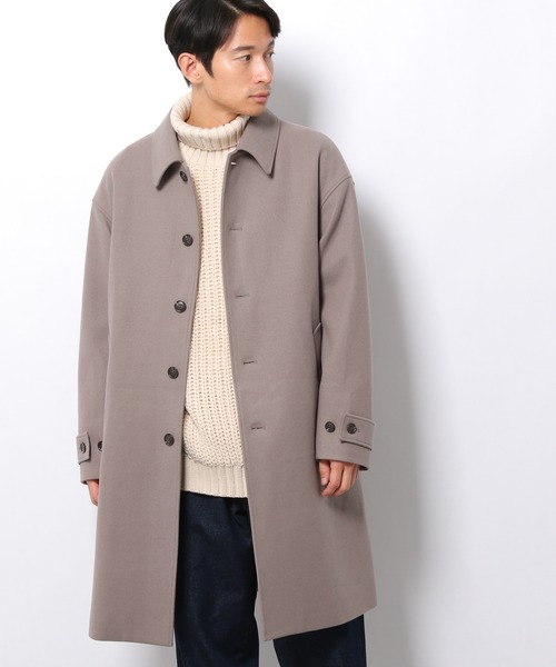 LAKOLE（ラコレ）の「ウーリーテックステンカラーコート / 953110（ステンカラーコート・メンズ・アッシュグレー/ブラック/ネイビー/ブラウン・SMALL/MEDIUM/LARGE）」の19枚目の写真