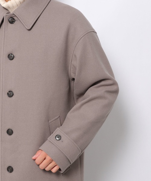 LAKOLE（ラコレ）の「ウーリーテックステンカラーコート / 953110（ステンカラーコート・メンズ・アッシュグレー/ブラック/ネイビー/ブラウン・SMALL/MEDIUM/LARGE）」の20枚目の写真