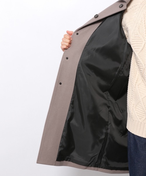 LAKOLE（ラコレ）の「ウーリーテックステンカラーコート / 953110（ステンカラーコート・メンズ・アッシュグレー/ブラック/ネイビー/ブラウン・SMALL/MEDIUM/LARGE）」の9枚目の写真