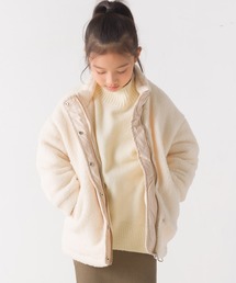 OMNES | キッズ　ストレッチボア裾ドロストブルゾン(ブルゾン)