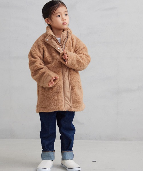 OMNES（オムネス）の「キッズ　ストレッチボア裾ドロストブルゾン（ブルゾン・キッズ・ブラック/アイボリー/キャメル・100/110/120/130/140）」の18枚目の写真