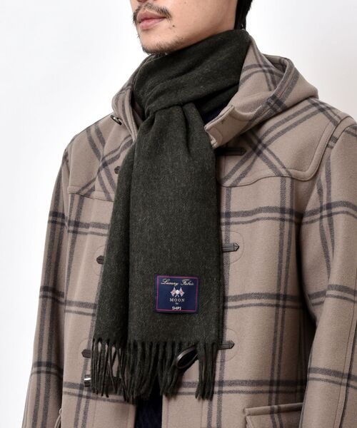 SHIPS（シップス）の「SHIPS: MOON ソリッドマフラー（マフラー・メンズ・ネイビー/グリーン/ダークグレー/キャメル/レンガ・ONE SIZE）」の12枚目の写真