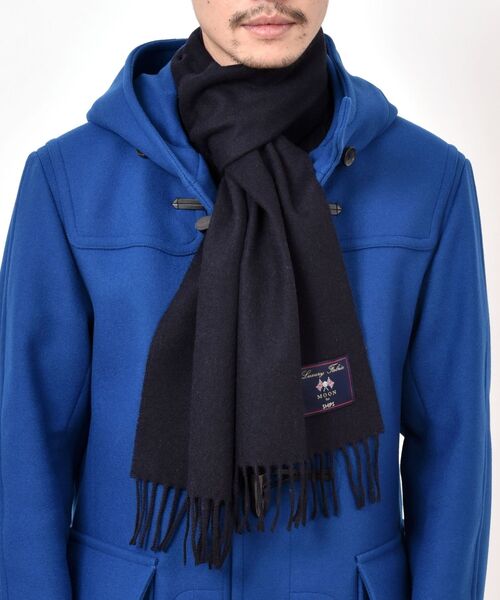 SHIPS（シップス）の「SHIPS: MOON ソリッドマフラー（マフラー・メンズ・ネイビー/グリーン/ダークグレー/キャメル/レンガ・ONE SIZE）」の20枚目の写真