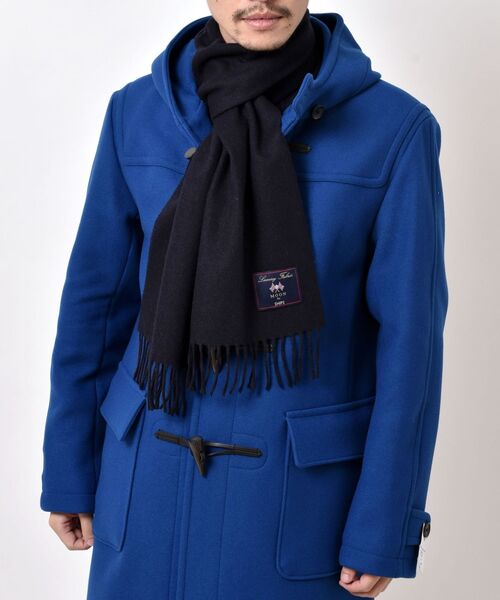 SHIPS（シップス）の「SHIPS: MOON ソリッドマフラー（マフラー・メンズ・ネイビー/グリーン/ダークグレー/キャメル/レンガ・ONE SIZE）」の21枚目の写真