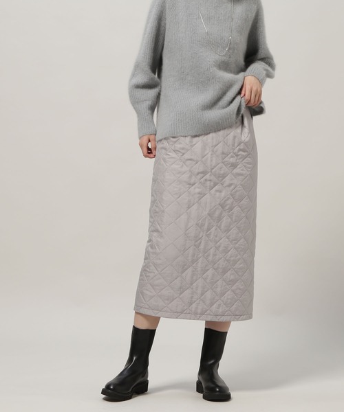 NATURAL BEAUTY BASIC(ナチュラルビューティーベーシック)の「キルティングフレアスカート(スカート・レディース・ネイビー/グレー・SMALL/MEDIUM)」の7枚目の写真