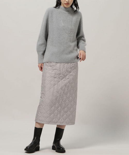 NATURAL BEAUTY BASIC(ナチュラルビューティーベーシック)の「キルティングフレアスカート(スカート・レディース・ネイビー/グレー・SMALL/MEDIUM)」の10枚目の写真