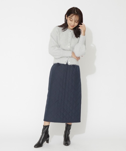 NATURAL BEAUTY BASIC(ナチュラルビューティーベーシック)の「キルティングフレアスカート(スカート・レディース・ネイビー/グレー・SMALL/MEDIUM)」の18枚目の写真