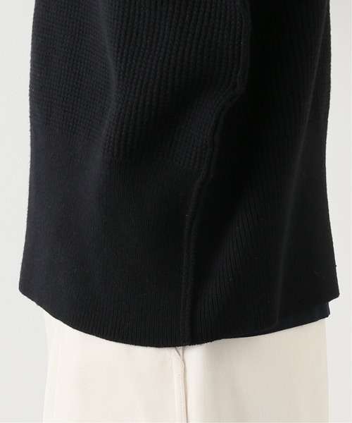 WRAPINKNOT（ラッピンノット）の「【WRAPINKNOT / ラッピンノット】バルキー ウール ハーフ ジップ ニット（ニット/セーター・メンズ・ブラック/アイボリー・3）」の12枚目の写真