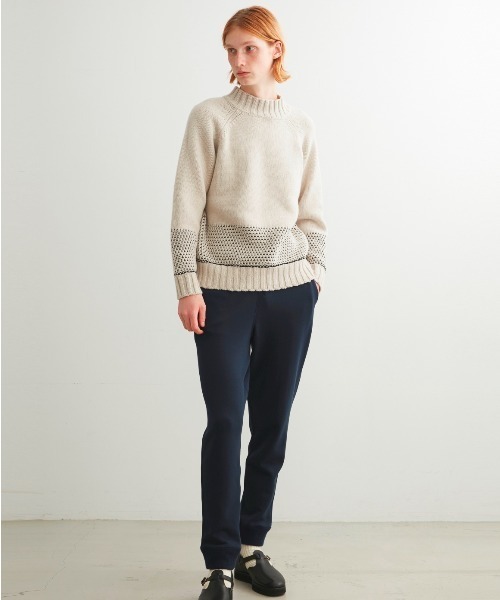 three dots（スリードッツ）の「Men's tasmania l/s mock neck（ニット/セーター・メンズ・オートミール/ネイビー/グレー・MEDIUM/SMALL/LARGE）」の7枚目の写真