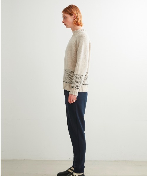 three dots（スリードッツ）の「Men's tasmania l/s mock neck（ニット/セーター・メンズ・オートミール/ネイビー/グレー・MEDIUM/SMALL/LARGE）」の9枚目の写真