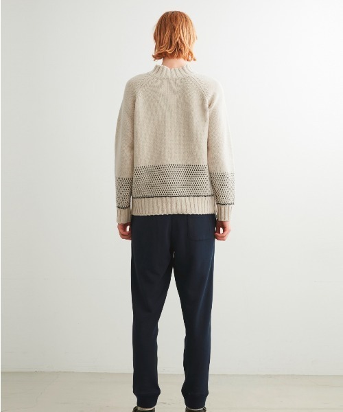 three dots（スリードッツ）の「Men's tasmania l/s mock neck（ニット/セーター・メンズ・オートミール/ネイビー/グレー・MEDIUM/SMALL/LARGE）」の10枚目の写真
