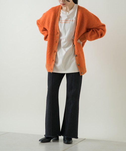 Kastane（カスタネ）の「【SETUP対応】フレアステッチデニム（デニムパンツ・レディース・ブルー/ブラック・1/2）」の17枚目の写真