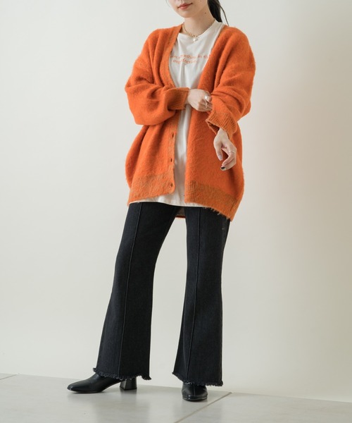 Kastane（カスタネ）の「【SETUP対応】フレアステッチデニム（デニムパンツ・レディース・ブルー/ブラック・1/2）」の18枚目の写真