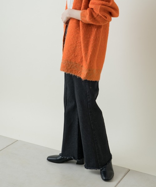 Kastane（カスタネ）の「【SETUP対応】フレアステッチデニム（デニムパンツ・レディース・ブルー/ブラック・1/2）」の19枚目の写真