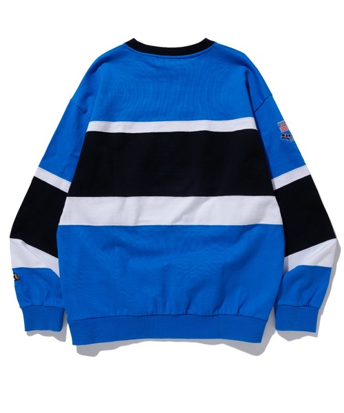 XLARGE（エクストララージ）の「PANELED HEAVY WEIGHT L/S TEE（Tシャツ/カットソー・メンズ・オレンジ/ブルー/グリーン・S/M/L/XL）」の7枚目の写真