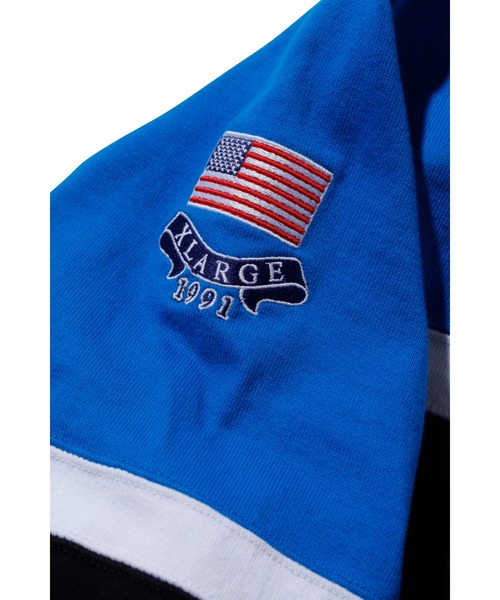 XLARGE（エクストララージ）の「PANELED HEAVY WEIGHT L/S TEE（Tシャツ/カットソー・メンズ・オレンジ/ブルー/グリーン・S/M/L/XL）」の10枚目の写真