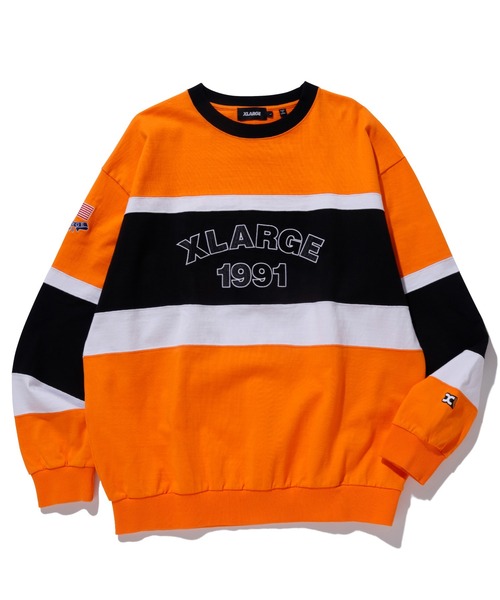 XLARGE（エクストララージ）の「PANELED HEAVY WEIGHT L/S TEE（Tシャツ/カットソー・メンズ・オレンジ/ブルー/グリーン・S/M/L/XL）」の16枚目の写真
