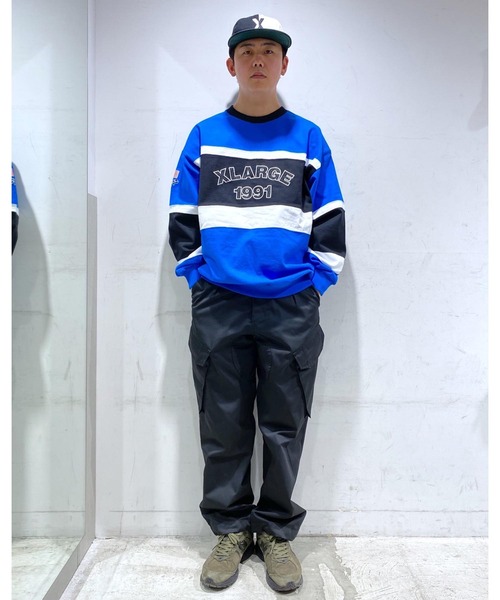 XLARGE（エクストララージ）の「PANELED HEAVY WEIGHT L/S TEE（Tシャツ/カットソー・メンズ・オレンジ/ブルー/グリーン・S/M/L/XL）」の20枚目の写真