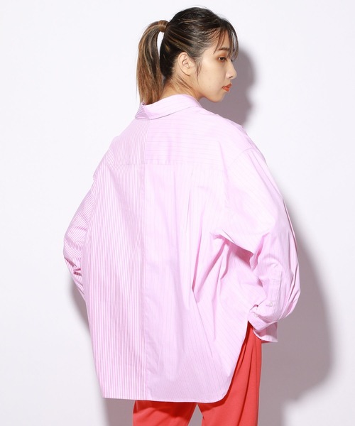 PBLIM（ページボーイリム）の「【PAGEBOYLIM】ストライプシャツ（シャツ/ブラウス・レディース・ブルー系その他/ピンク系その他/ブラック系その他・MEDIUM/LARGE）」の14枚目の写真