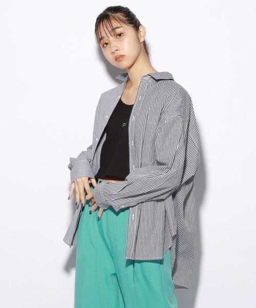 PBLIM（ページボーイリム）の「【PAGEBOYLIM】ストライプシャツ（シャツ/ブラウス・レディース・ブルー系その他/ピンク系その他/ブラック系その他・MEDIUM/LARGE）」の5枚目の写真