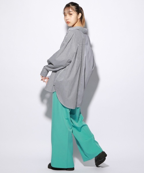 PBLIM（ページボーイリム）の「【PAGEBOYLIM】ストライプシャツ（シャツ/ブラウス・レディース・ブルー系その他/ピンク系その他/ブラック系その他・MEDIUM/LARGE）」の8枚目の写真