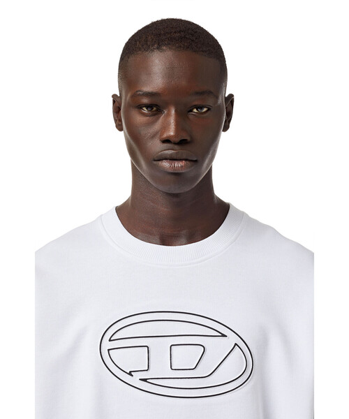 DIESEL（ディーゼル）の「メンズ スウェット クルーネック（スウェット・メンズ・ホワイト/ブラック・X-LARGE/X-SMALL/LARGE/SMALL/MEDIUM/XX-LARGE）」の5枚目の写真