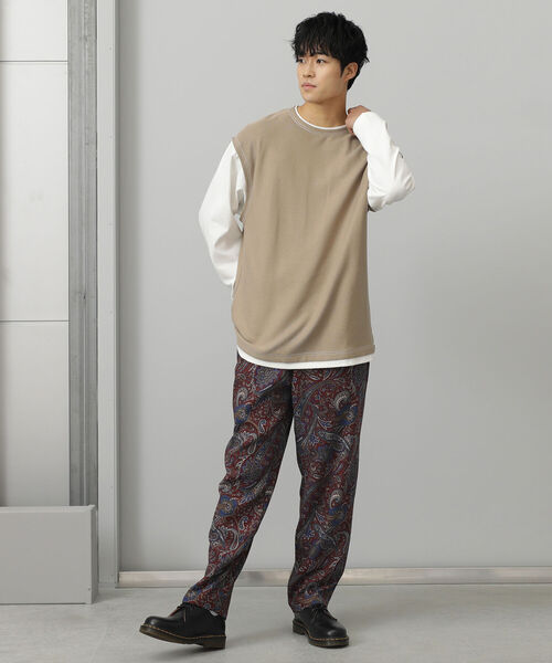 BEAMS HEART(ビームスハート)の「BEAMS HEART / プリント ワイド イージー パンツ(その他パンツ・メンズ・ブラック/レッド系その他7・SMALL/MEDIUM/LARGE)」の7枚目の写真