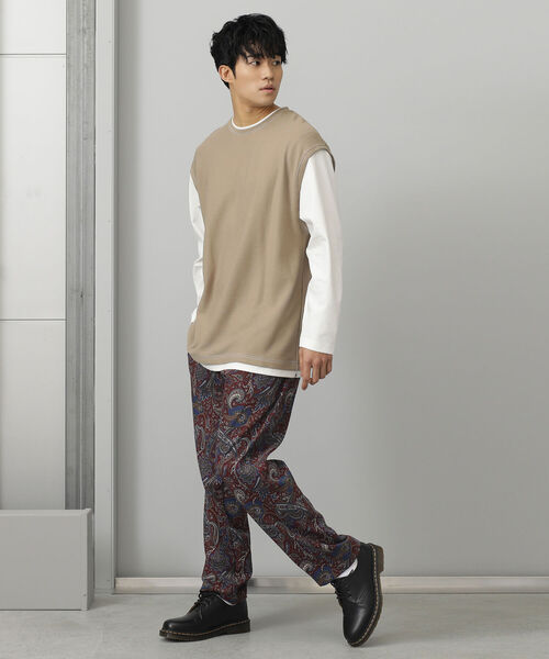 BEAMS HEART(ビームスハート)の「BEAMS HEART / プリント ワイド イージー パンツ(その他パンツ・メンズ・ブラック/レッド系その他7・SMALL/MEDIUM/LARGE)」の8枚目の写真