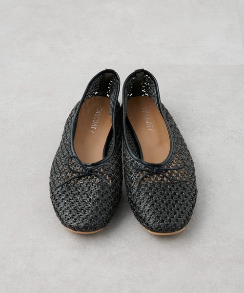 DISCOAT（ディスコート）の「メッシュ編みバレエシューズ（バレエシューズ・レディース・ブラック/ベージュ/アイボリー・MEDIUM/LARGE）」の20枚目の写真