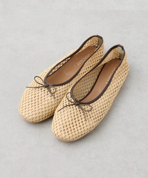 DISCOAT（ディスコート）の「メッシュ編みバレエシューズ（バレエシューズ・レディース・ブラック/ベージュ/アイボリー・MEDIUM/LARGE）」の17枚目の写真