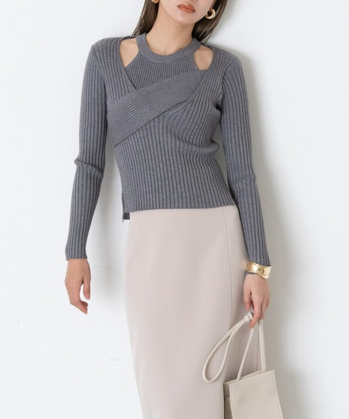 AIC.(エーアイシー)の「アメスリタンクレイヤードリブトップス(アンサンブル・レディース・ダークグリーン/ベージュ/グレー・FREE)」の2枚目の写真