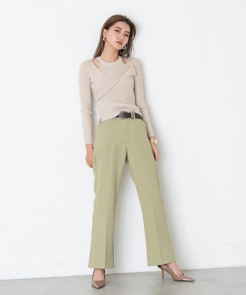 AIC.(エーアイシー)の「アメスリタンクレイヤードリブトップス(アンサンブル・レディース・ダークグリーン/ベージュ/グレー・FREE)」の9枚目の写真