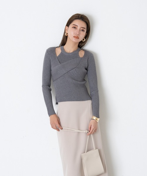 AIC.(エーアイシー)の「アメスリタンクレイヤードリブトップス(アンサンブル・レディース・ダークグリーン/ベージュ/グレー・FREE)」の12枚目の写真